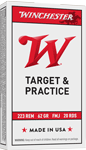 WINCHESTER USA 223 REM 62GR FMJ 20RD 50BX/CS