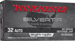 WINCHESTER SILVERTIP 32 ACP 60GR HP 50RD 10BX/CS