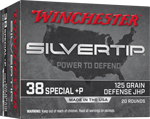 WINCHESTER SILVERTIP 38 SPECIAL+P 125GR HP 20RD 10BX/C