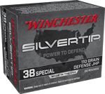 WINCHESTER SILVERTIP 38 SPECIAL 110GR JHP 20RD 10BX/CS