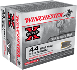 WINCHESTER SUPER-X 44 REM MAG 210GR SILVERTP HP 20RD 10BX/CS