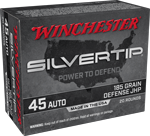 WINCHESTER SILVERTIP 45 ACP 185GR HP 20RD 10BX/CS