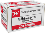 WINCHESTER USA 5.56X45 55GR FMJ 800RD CASE LOT