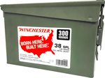 WINCHESTER 38 SPECIAL 130GR FMJ-RN CASE OF (2) 300RD CANS