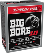 WINCHESTER BIG BORE 10MM 200GR JSP 20RD 10BX/CS