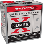 WINCHESTER SUPER-X 16GA 2.75" 1-1/8OZ #4 1295FPS 25RD 10BX/C