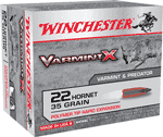 WINCHESTER VARMIT-X 22 HORNET 35GR VARMINTER-X 20RD 10BX/CS
