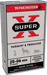 WINCHESTER SUPER-X 25-06 REM 90GR EXPAND PNT 20RD 10BX/CS