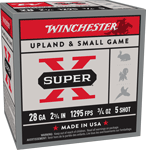 WINCHESTER SUPER-X 28GA 2.75" 3/4OZ #5 1295FPS 25RD 10BX/CS