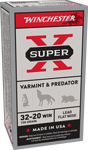 WINCHESTER SUPER-X 32-20 WIN 100GR LEAD-FP 50RD 10BX/CS