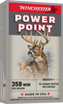 WINCHESTER SUPER-X 358 WIN 200GR POWER POINT 20RD 10BX/CS