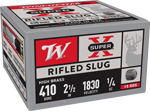 WINCHESTER SUPER-X 410 2.5" 1/5OZ RIFLED SLUG 15RD 10BX/CS