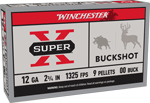 WINCHESTER SUPER-X 12GA 2.75" 00 BUCK 9 PELLETS 5RD 50BX/CS