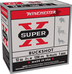 WINCHESTER SUPER-X 12GA 2.75" #1 BUCK 16 PELLET 25RD 10BX/CS
