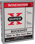 WINCHESTER SUPER-X 410 3" 000 BUCK 5 PELLET 5RD 50BX/CS