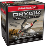 WINCHESTER DRYLOK 12GA 3" 1-1/4OZ #2 25RD 10BX/CS