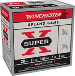 WINCHESTER SUPER-X 20GA 2.75" 1OZ #8 1165FPS 250RD CASE LOT