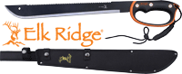 MC ELK RIDGE MACHETE 24" BLADE W/SHEATH D-HANDLE BLACK/SS