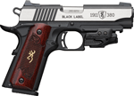 BROWNING 1911-380 BLACK LABEL MEDALLION W/ LASER 4.25" WOOD*