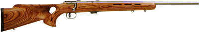 SAVAGE MARK II-BTVS 22LR 21" HB ACCU TRIG SS/BRN LAM T-HOLE