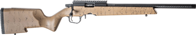 CHRISTENSEN RANGER 17HMR 18" CF BBL/STOCK TAN W/BLACK WEB