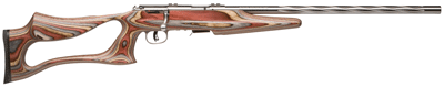 SAVAGE 93-BSEV 22WMR 21" HB FLUTED ACU-TGR SS/BRN LAM EVO
