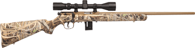 SAVAGE 93R17 XP CAMO 17HMR 21" W/3-9X40 COYOTE/EVO BRUSH CAMO