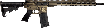 GLFA AR15 BATTLEWORN 223 WYLDE 16" NIT BBL BRONZE<