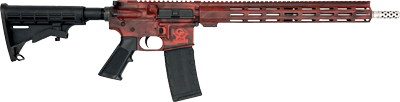 GLFA AR15 BATTLEWORN 223 WYLDE 16" S/S BBL LIPSTICK RED<