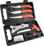 OUTDOOR EDGE JAEGER-PAK 8 PIECE BUTCHER SET W/HARD CASE