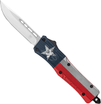 COBRATEC MEDIUM CTK1 OTF TEXAS STATE FLAG CRKTE 3" DROP POINT