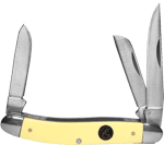 ABKT ROPER PECOS STOCKMAN 2.5" LINER LOCK CREAM HANDLES