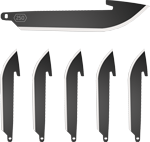 OUTDOOR EDGE 2.5" DROP POINT BLADE PACK BLACK BLADE 6-PACK