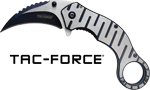 MC TAC-FORCE 2.5" HAWKBILL BLADE FOLDER GREY/BLACK
