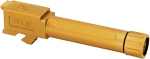 TRUE PRECISION FOR GLOCK 26 BARREL THREADED GOLD TIN
