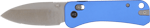 WE KNIFE BANTER 2 2.87" BLUE ALUMINUM/SATIN CROSSBAR LOCK