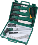 OUTDOOR EDGE GAME PROCESSOR 11 PIECE COMBO W/CARRY CASE